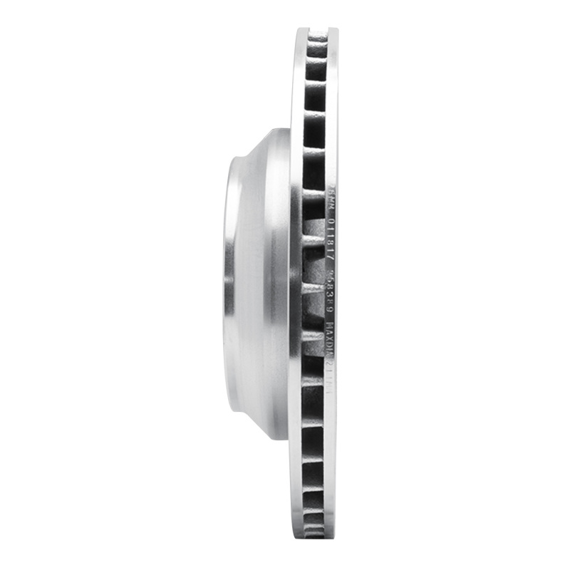 Porsche Cayenne Brake Rotor (1) - Rear Left - R1 Concepts - Drilled & Slotted - Silver - `05-`18